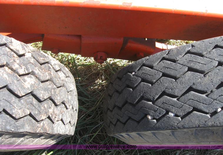 image for item 2764 Orange Ox round bale trailer