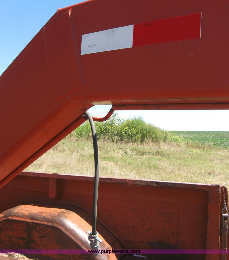 image for item 2764 Orange Ox round bale trailer