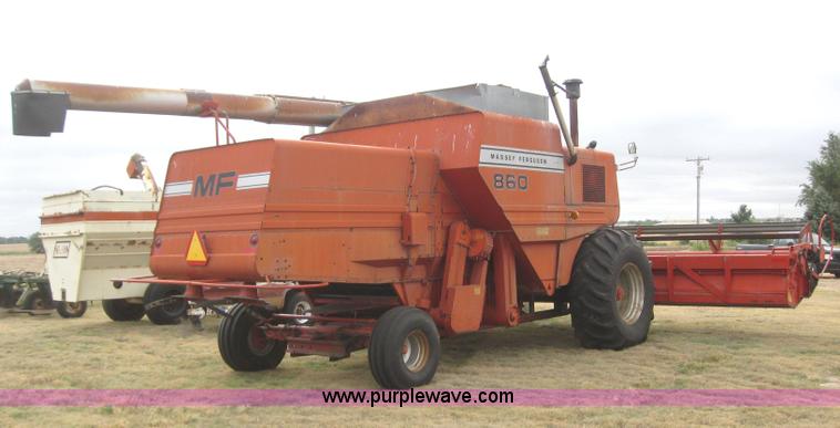 image for item 2969 1981 Massey-Ferguson 860 combine with 24' header