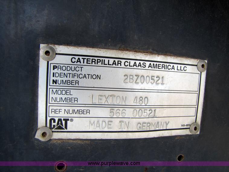 image for item 3140 1999 Caterpillar Lexion 480 RWA combine