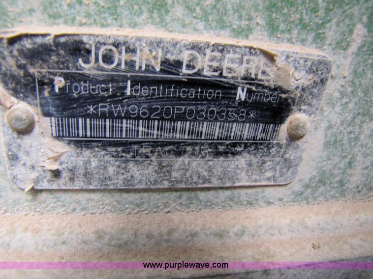 image for item 3144 2004 John Deere 9620 4WD tractor with Grouser 18' two-way blade