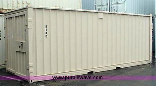 image for item 1000 1995 Saf-T-Box 22' job site storage container