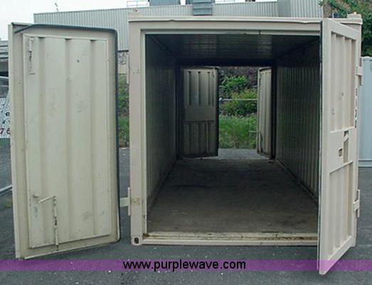 image for item 1000 1995 Saf-T-Box 22' job site storage container