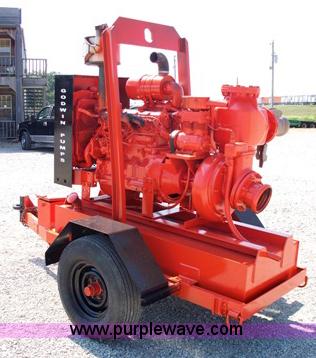 image for item 1502 Godwin trailer mounted 6" trash pump