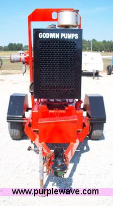 image for item 1502 Godwin trailer mounted 6" trash pump