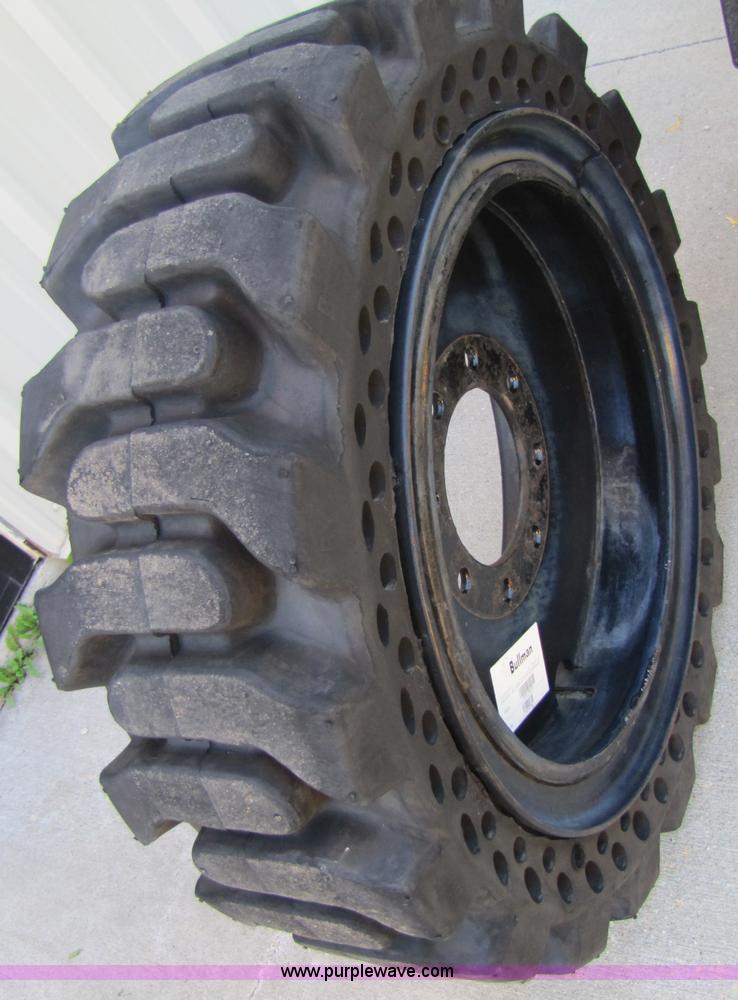 image for item 2324 (4) Bullman flatproof skid steer tires