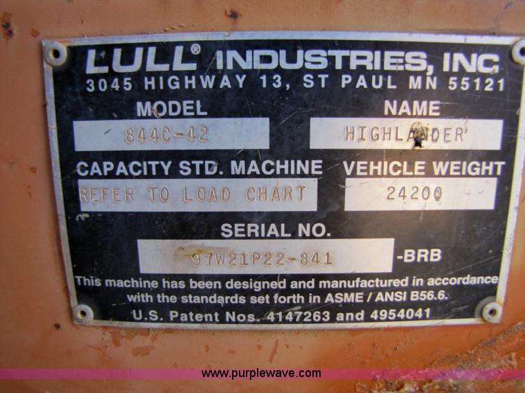 image for item 3127 1997 Lull 844C-42 telehandler