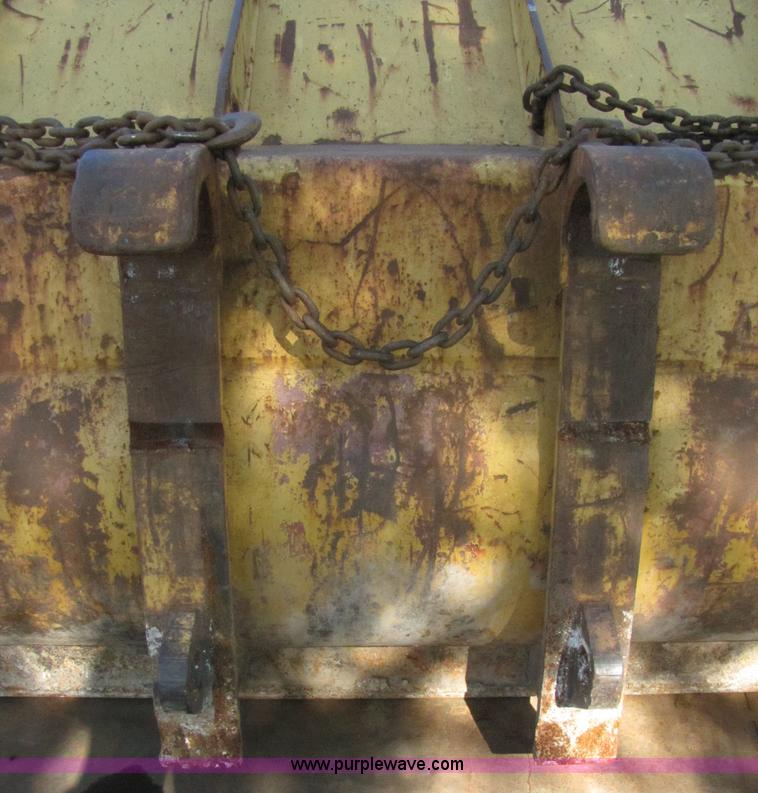 image for item 3128 Balderson quick coupler with bucket and pallet forks