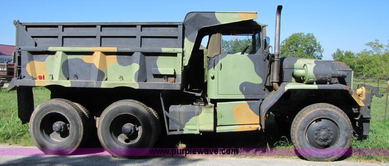 image for item 3134 M51A2 5-ton 6x6 army truck with 10.5' dump bed