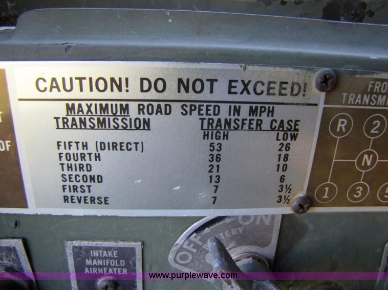 image for item 3134 M51A2 5-ton 6x6 army truck with 10.5' dump bed