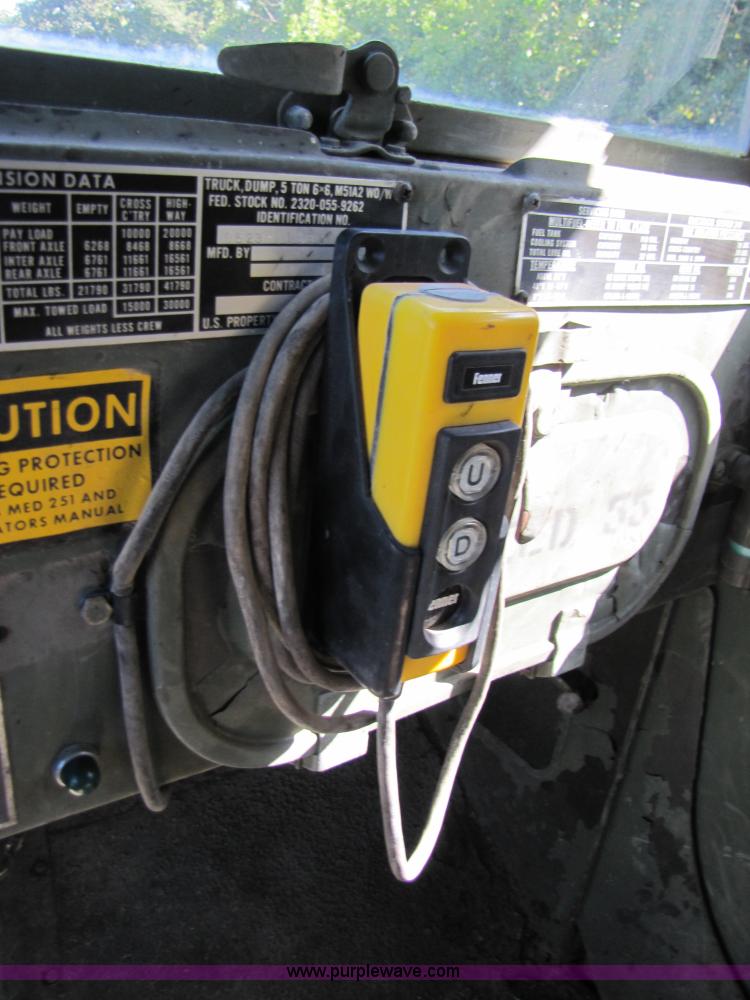 image for item 3134 M51A2 5-ton 6x6 army truck with 10.5' dump bed