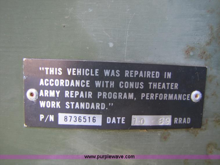 image for item 3134 M51A2 5-ton 6x6 army truck with 10.5' dump bed