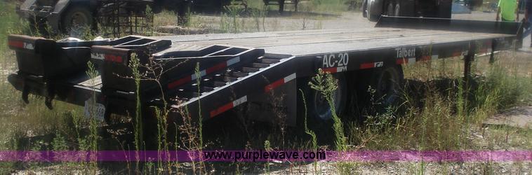 image for item 3549 2001 Talbert Austin AC-20 trailer