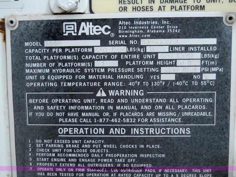 image for item 5061 1999 GMC C7500 bucket truck