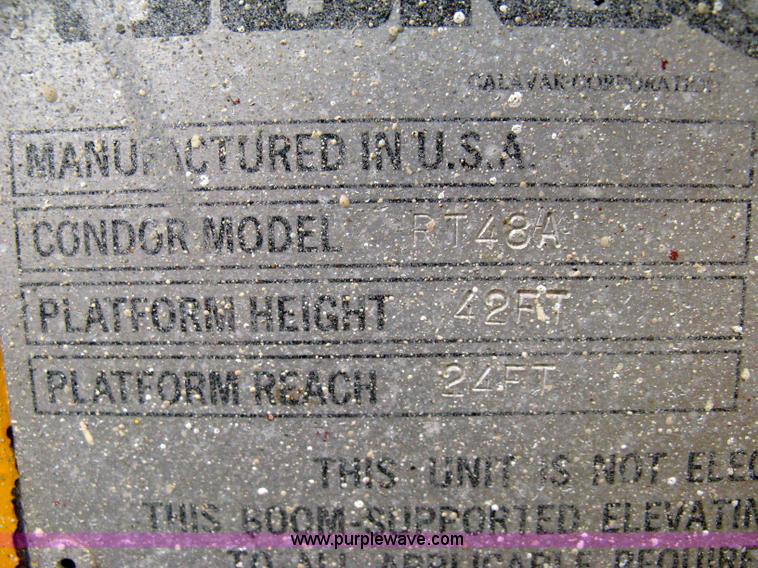 image for item 5117 Condor RT48A boom lift