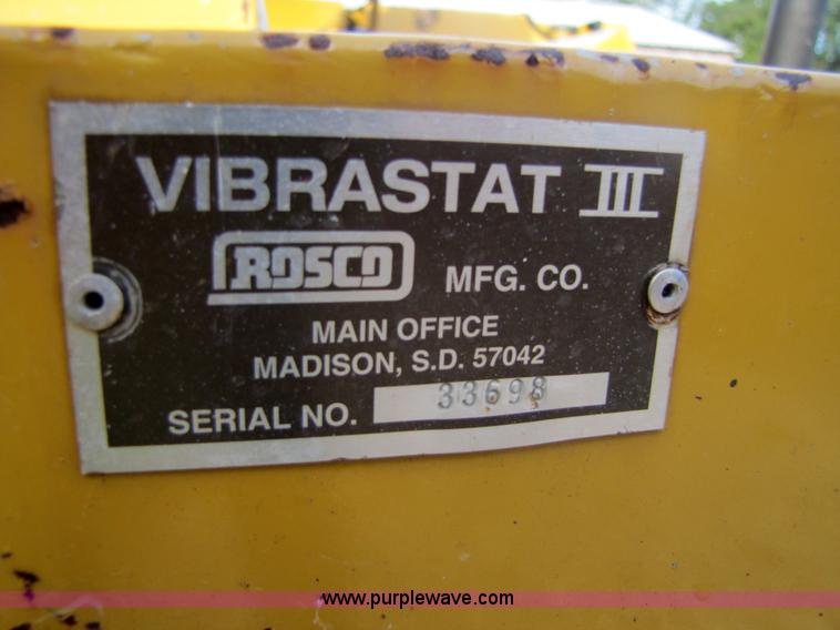 image for item 5182 1999 Rosco Vibrastat III vibratory roller