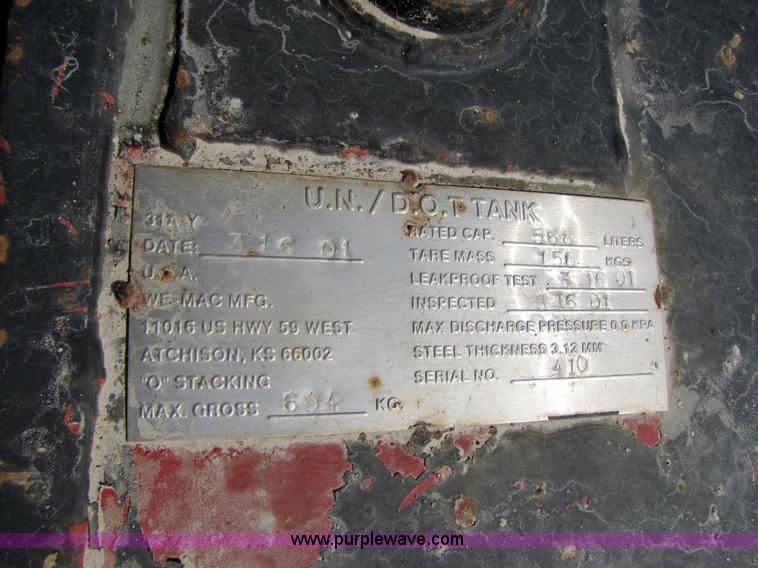 image for item 5249 2001 U.N./D.O.T. fuel tank