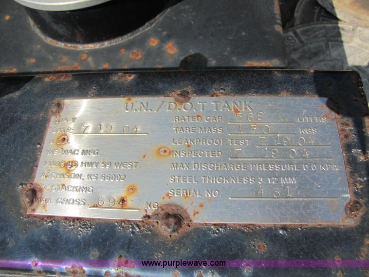 image for item 5250 2004 U.N./D.O.T. fuel tank