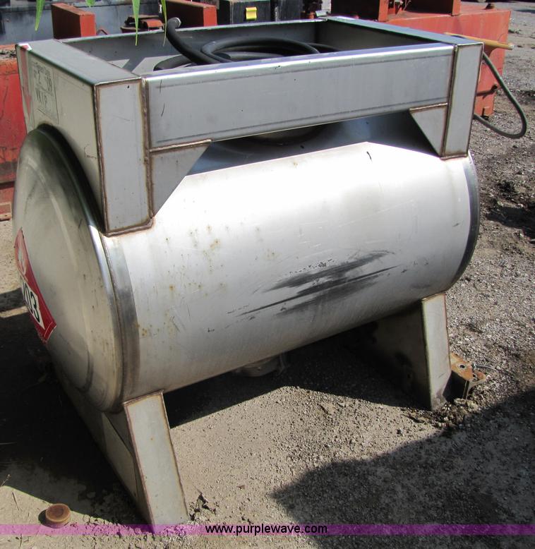 image for item 5252 1998 Mid-State stainless steel fuel tank with pump