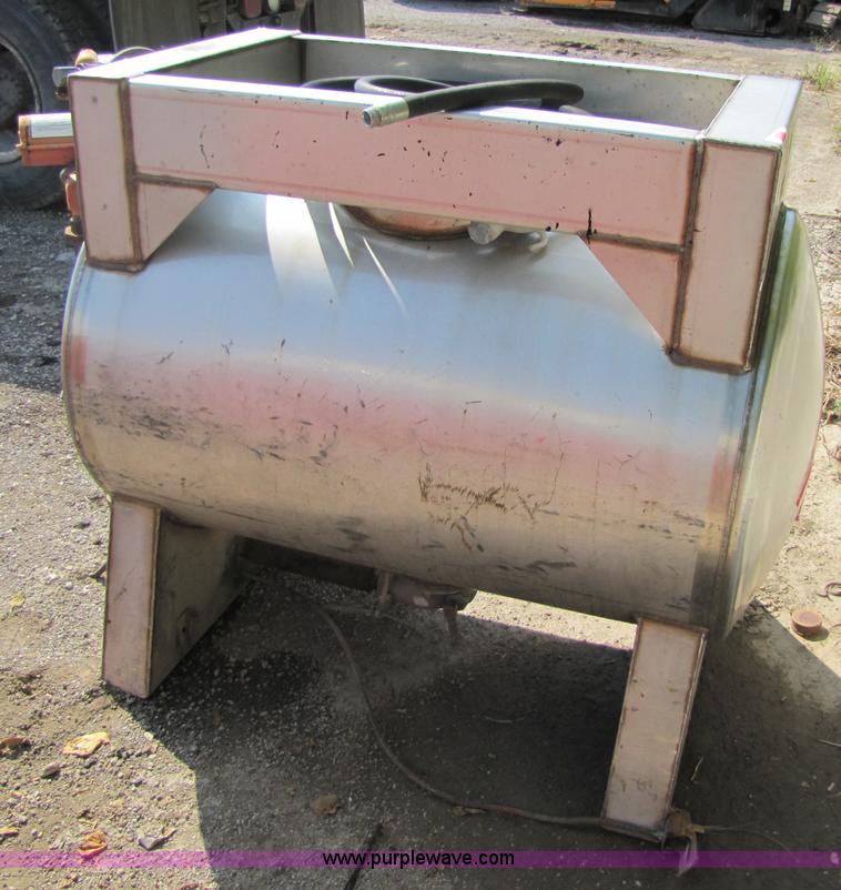 image for item 5252 1998 Mid-State stainless steel fuel tank with pump