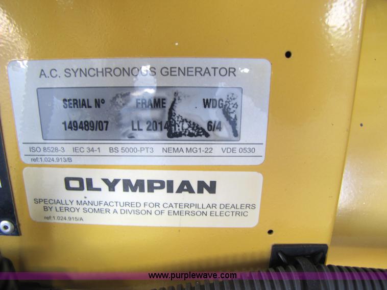 image for item 5287 2003 Olympian generator