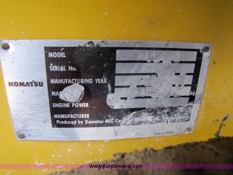 image for item 5299 1998 Komatsu WA450-3 wheel loader