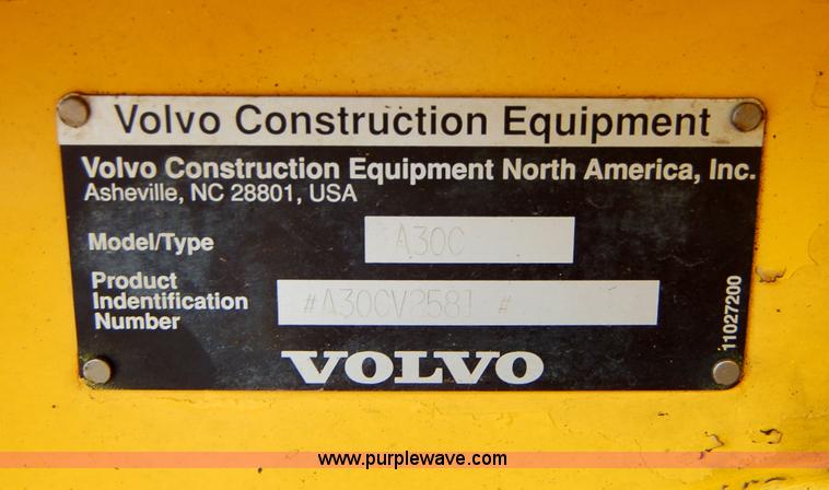 image for item 6040 1997 Volvo A30C articulated dump truck