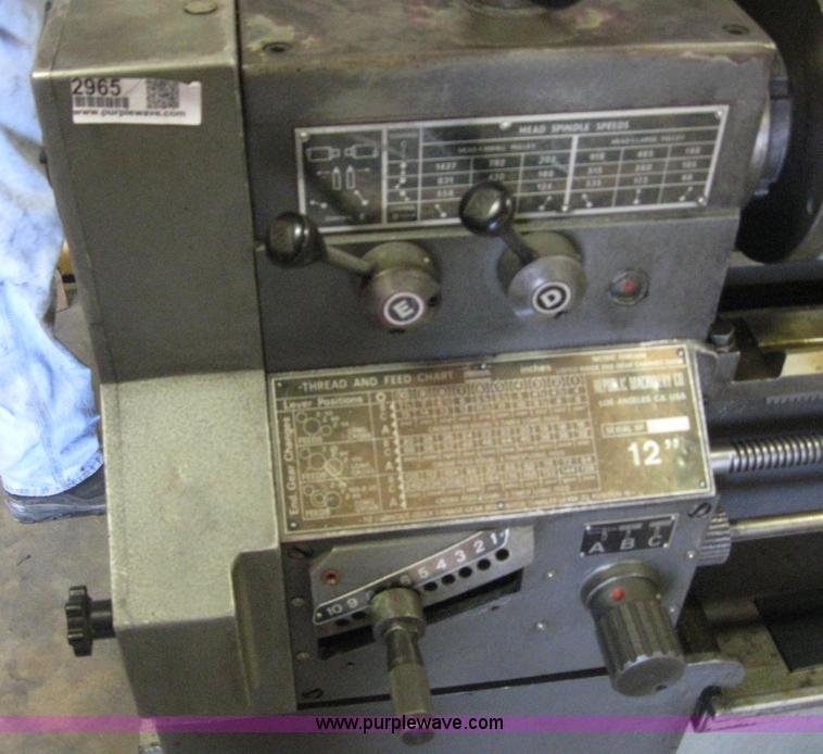 image for item 2965 Republic 12 x 40 engine lathe