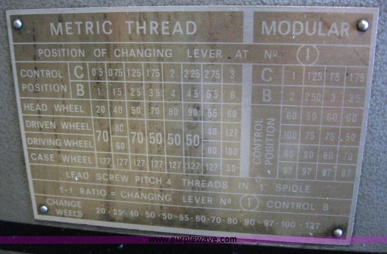 image for item 2965 Republic 12 x 40 engine lathe