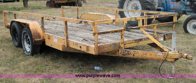 image for item 3187 16' flatbed trailer