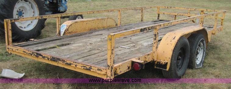 image for item 3187 16' flatbed trailer