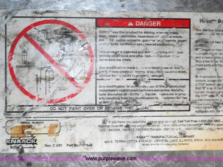 image for item 5047 Watherguard tool box