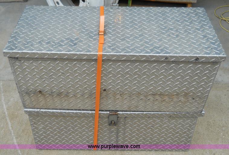 image for item 5048 (2) aluminum chain saw boxes