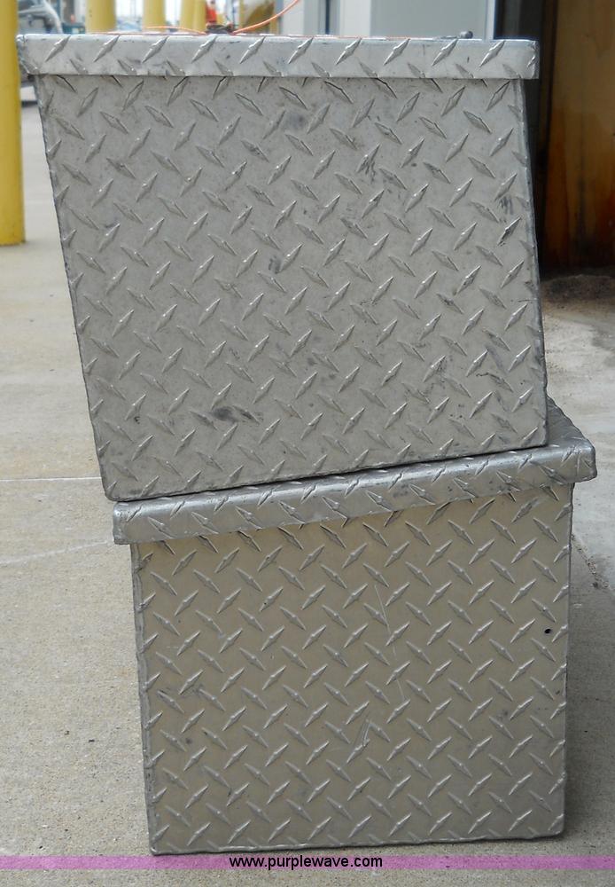 image for item 5048 (2) aluminum chain saw boxes
