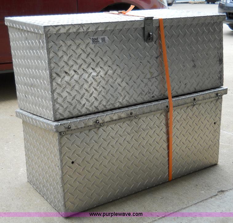 image for item 5048 (2) aluminum chain saw boxes
