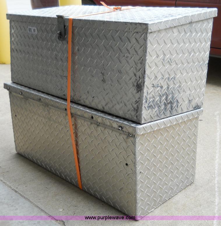 image for item 5048 (2) aluminum chain saw boxes