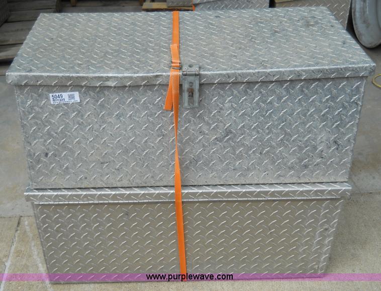 image for item 5049 (2) aluminum chain saw boxes