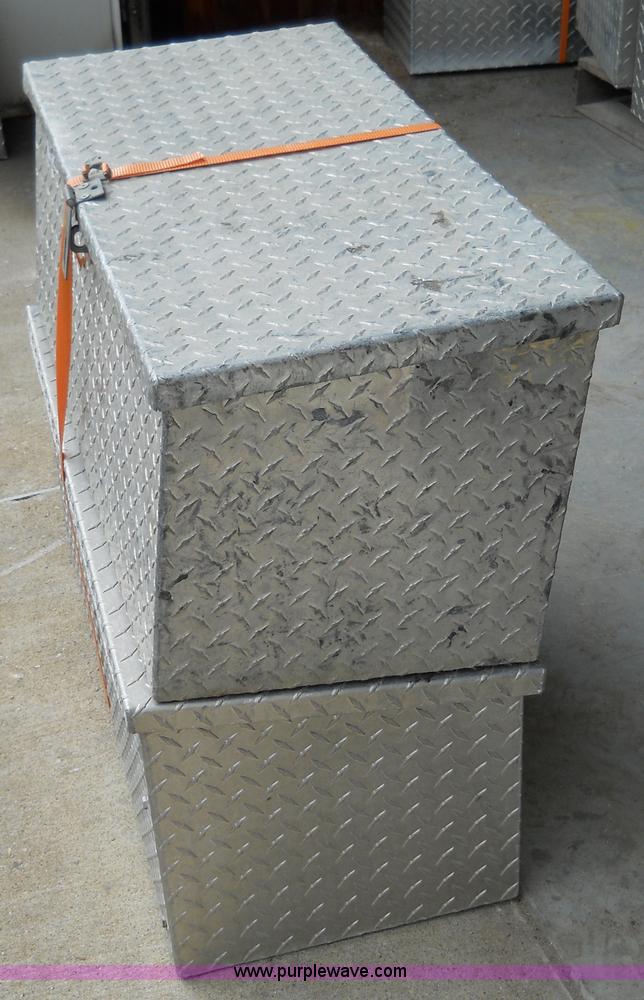 image for item 5049 (2) aluminum chain saw boxes