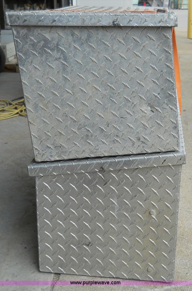 image for item 5049 (2) aluminum chain saw boxes