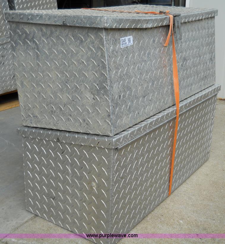 image for item 5049 (2) aluminum chain saw boxes