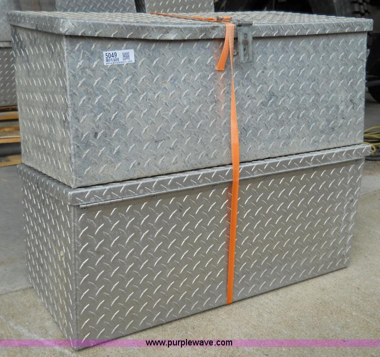 image for item 5049 (2) aluminum chain saw boxes