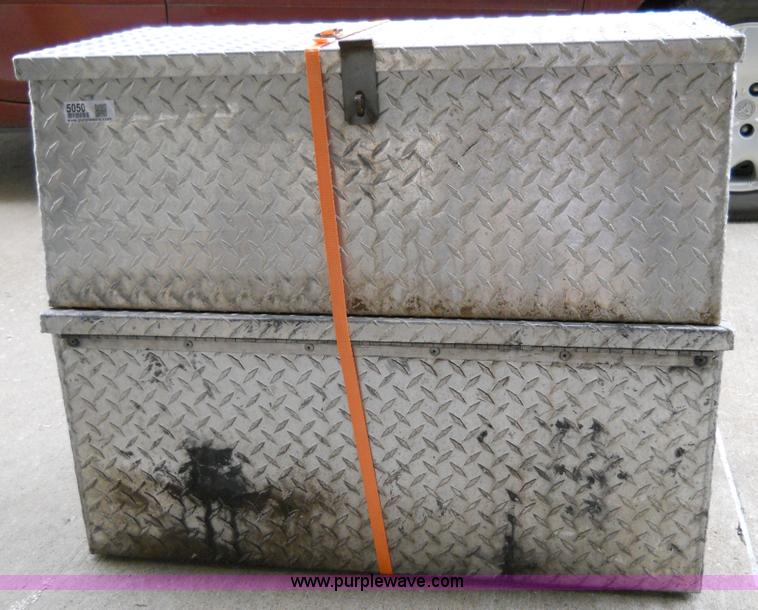 image for item 5050 (2) aluminum chain saw boxes