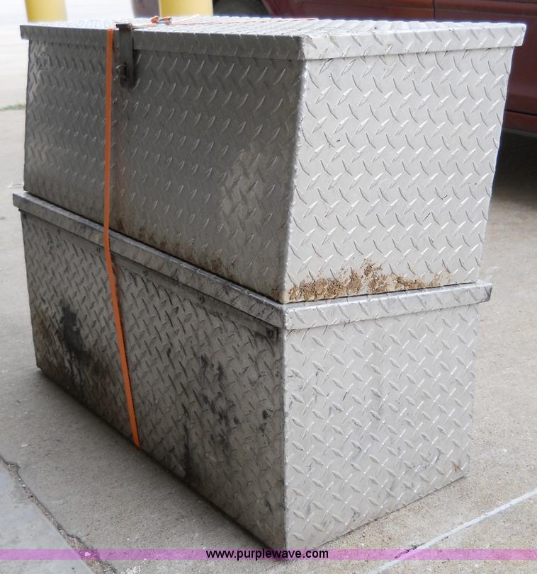 image for item 5050 (2) aluminum chain saw boxes