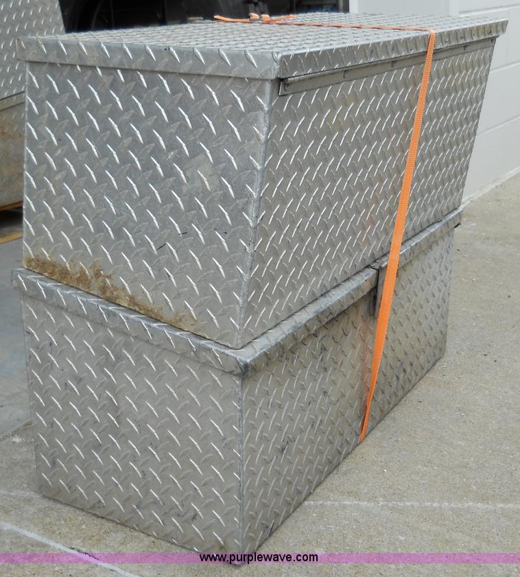 image for item 5050 (2) aluminum chain saw boxes