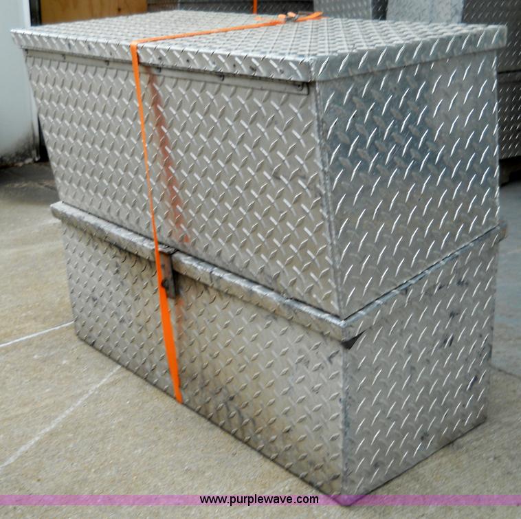 image for item 5050 (2) aluminum chain saw boxes