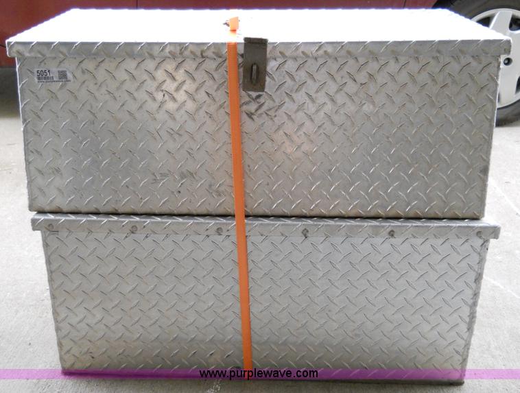 image for item 5051 (2) aluminum chain saw boxes