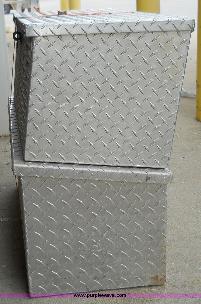 image for item 5051 (2) aluminum chain saw boxes