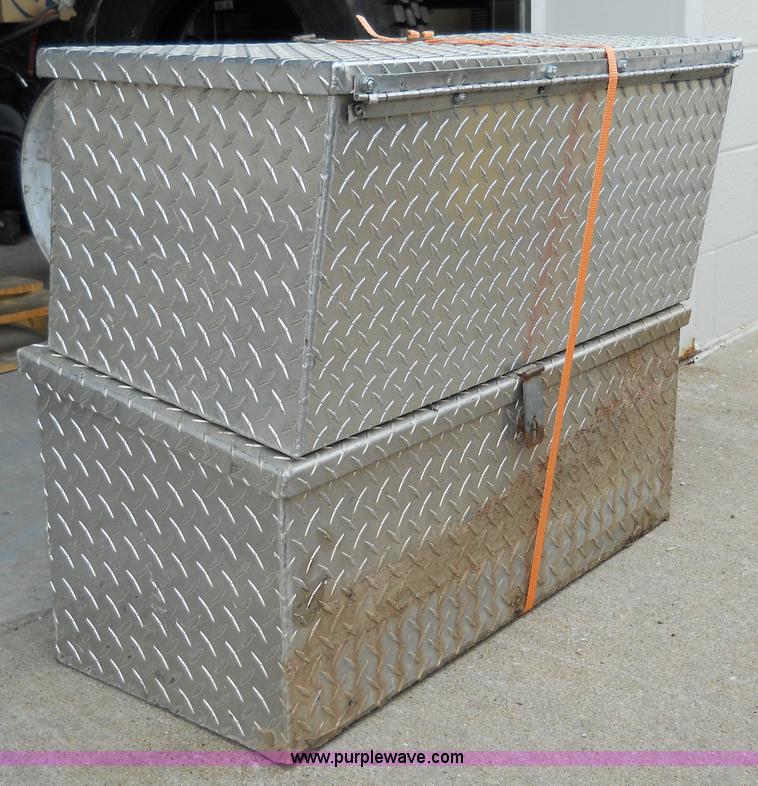 image for item 5051 (2) aluminum chain saw boxes