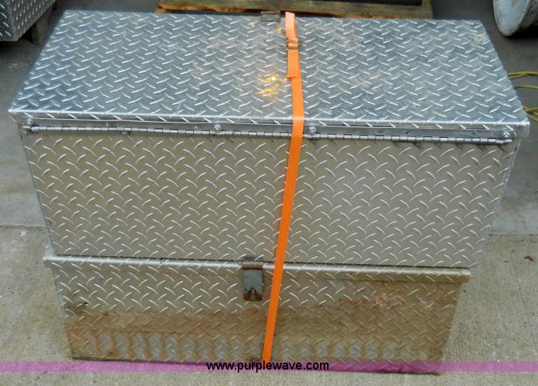 image for item 5051 (2) aluminum chain saw boxes