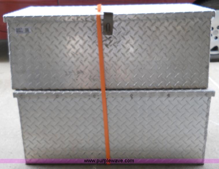image for item 5051 (2) aluminum chain saw boxes